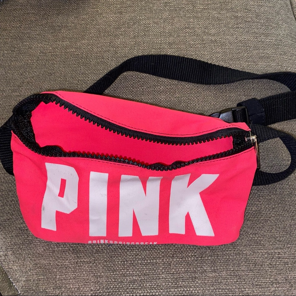 Victoria’s Secret PINK Neon Pink Logo Fanny Pack